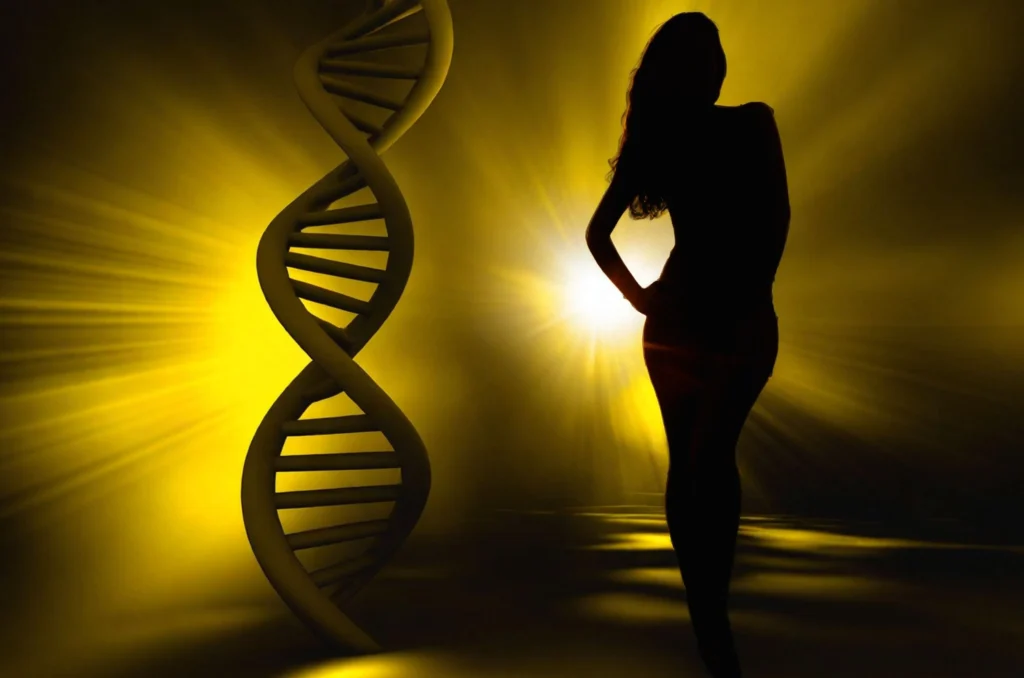 Poids et génotype - silhouette et ADN en naturopathie
